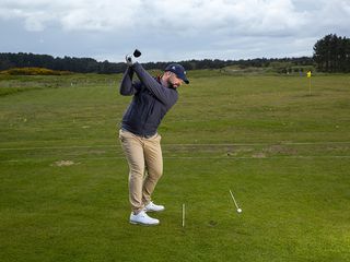 Peter Finch on the range practicing his technique