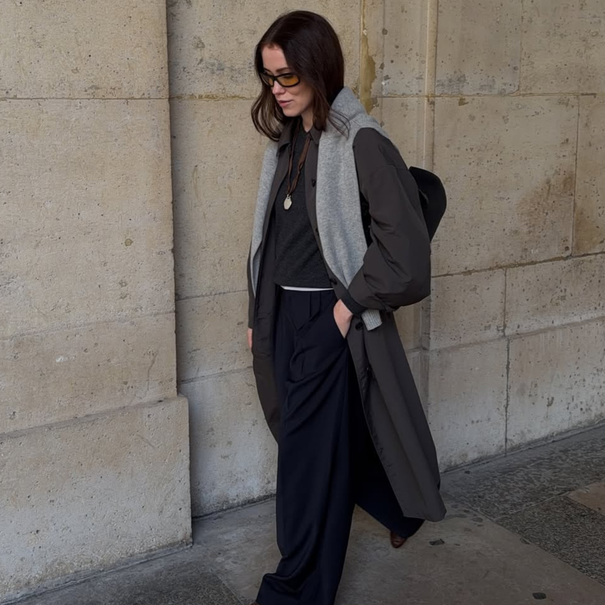 Annabel in black trousers