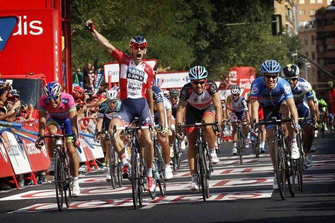 Michael Morkov (Saxo-Tinkoff) wins in Caceres.