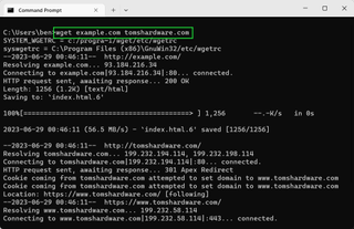 Download Files from the Windows Command Line with Wget
