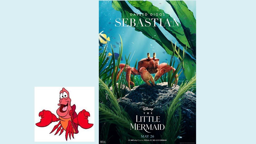 The Little Mermaid character designs compared