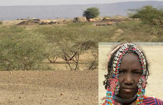 Afar people, living in the adjoining floodplain of the Jara River. 