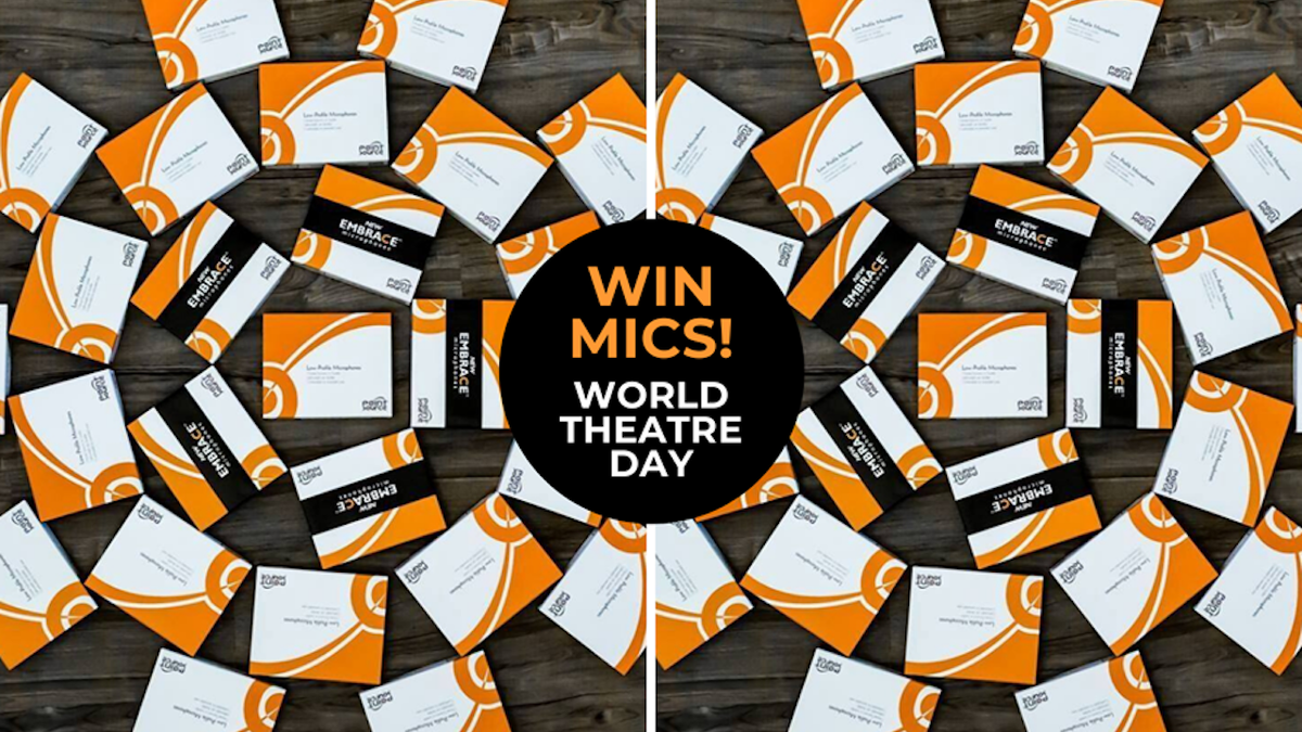 With World Theatre Day 2020 approaching on March 27, Point Source Audio is marking the occasion by offering one non-profit youth arts organization the chance to win $5,000 worth of microphones from the EMBRACE series.