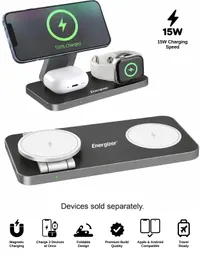 Energizer 3-in-1 15W Magnetic MagSafe/Qi2 Fast 15W Universal Charging Station Energizer 3-in-1 15W Magnetic MagSafe/Qi2 Fast 15W Universal Charging Station