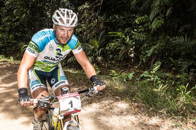 Ivan Rybarik (CZE) wins the fifth stage of the Crocodile Trophy in Irvinebank