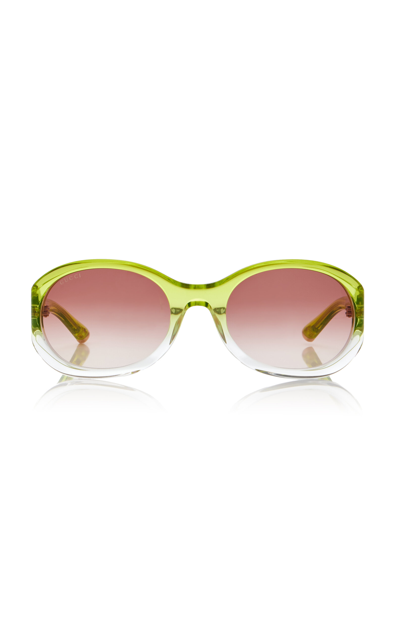 Round-Frame Acetate Sunglasses