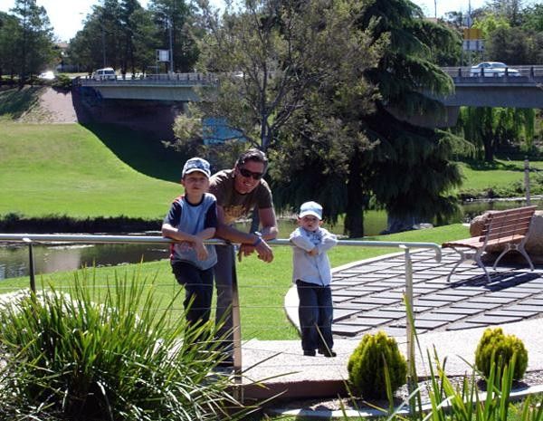 Scott with the kids