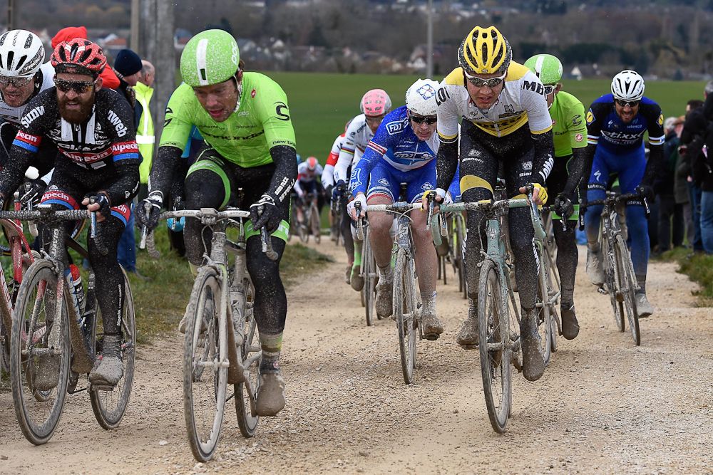On the gravel at Paris-Nice.