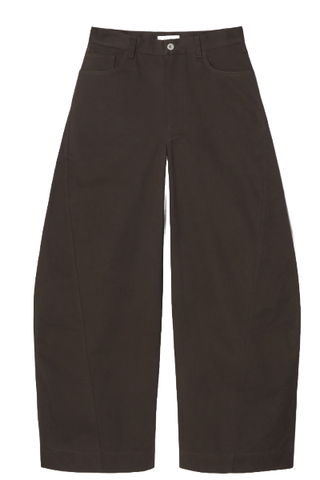 COS Deconstructed Cotton Barrel-Leg Pants 