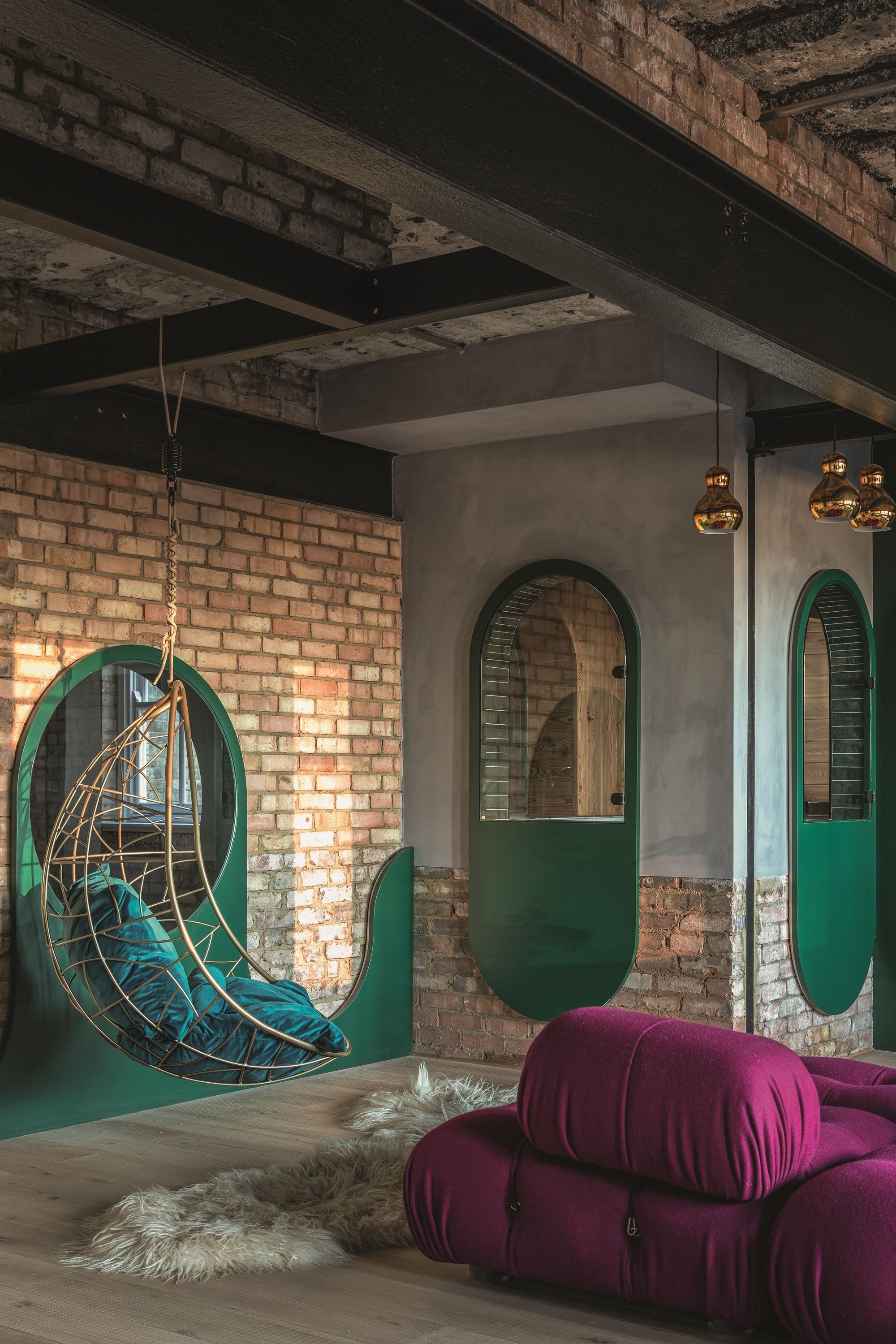 The Japanese-Inspired Bathtub Is Right in the Middle of This Flat on London's 'Silicone Roundabout' — With Windows Onto the Living Room and Kitchen
