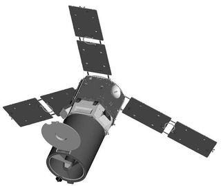 Illustration of the ORS-1 satellite, an operational prototype, scheduled for a one to two-year mission.