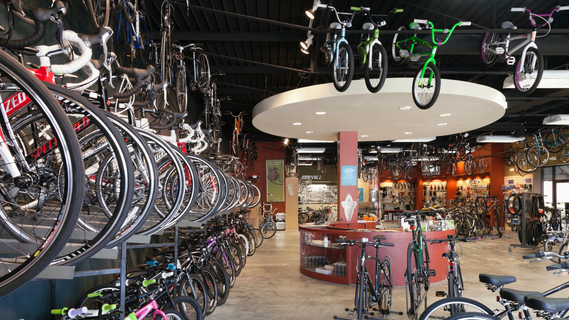 A bike store in the United States