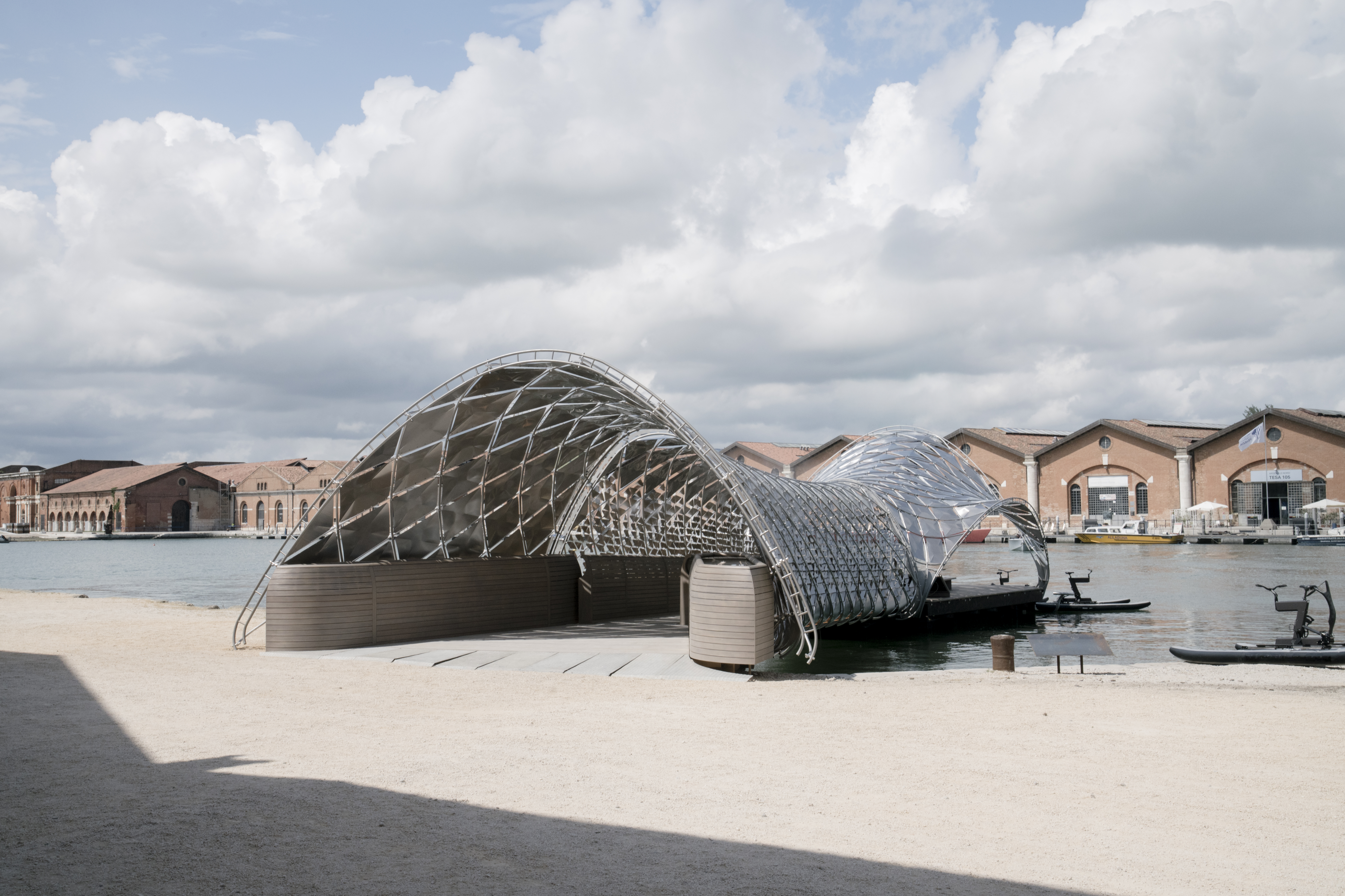 Porsche Gateway to Venice's Waterway installation
