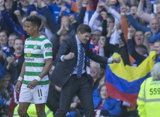 Steven Gerrard's side are in a title battle with rivals Celtic
