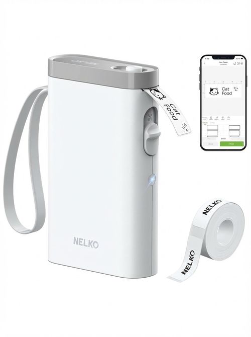 Nelko Label Maker Machine With Tape, 