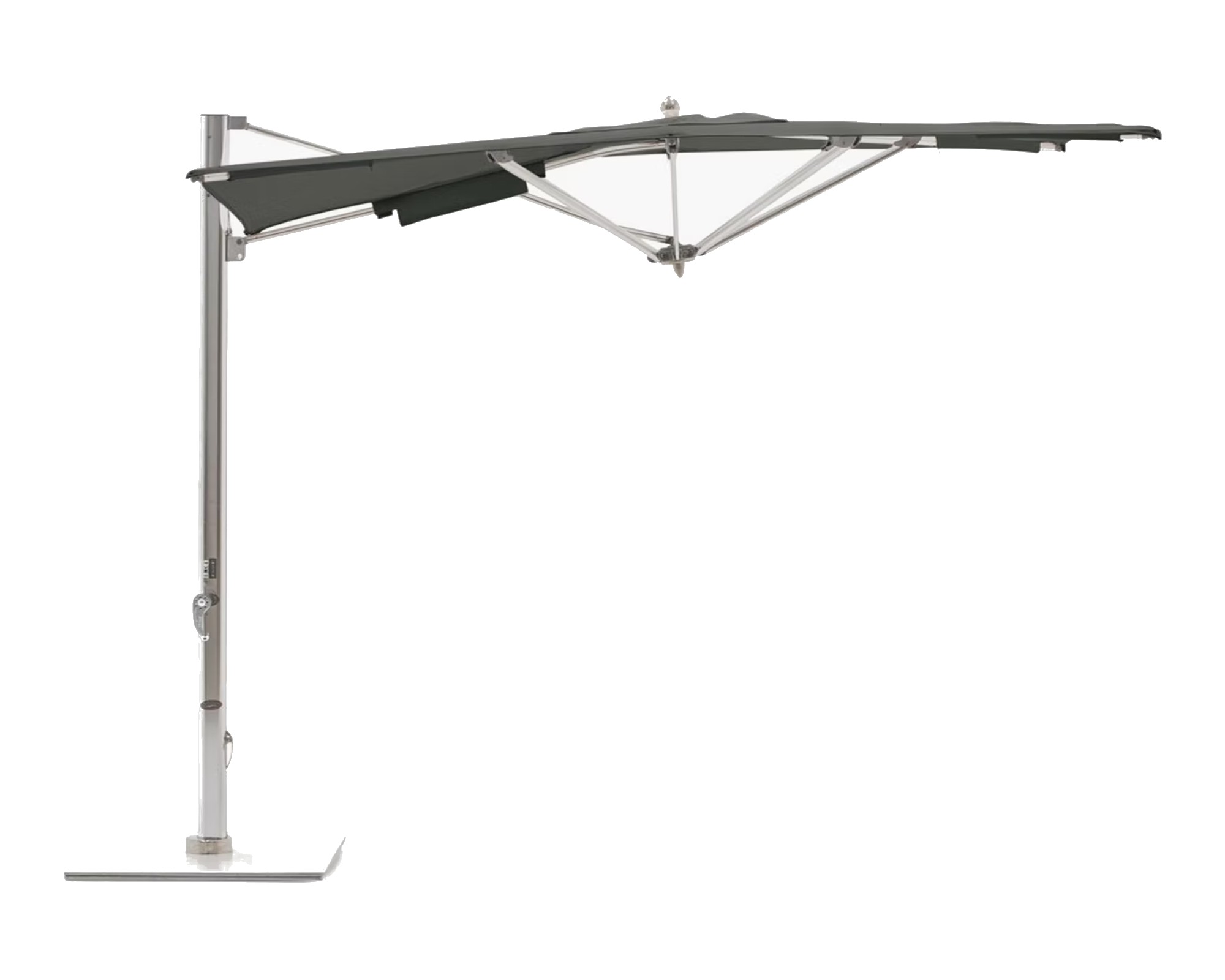 A premium cantilever umbrella