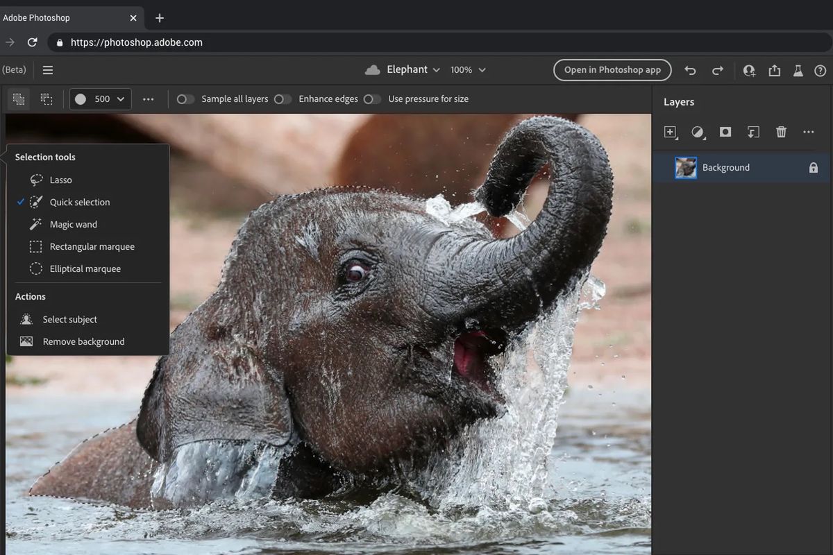 Adobe Photoshop In A Browser