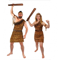 Couples Caveman and Cavewoman Fancy Dress Costume: View at Amazon