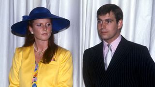 Sarah, Duchess Of York With Prince Andrew, Duke Of York, Watching A Fashion Show