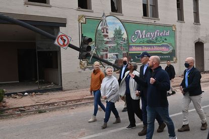 Joe Biden visits tornado-ravaged Kentucky