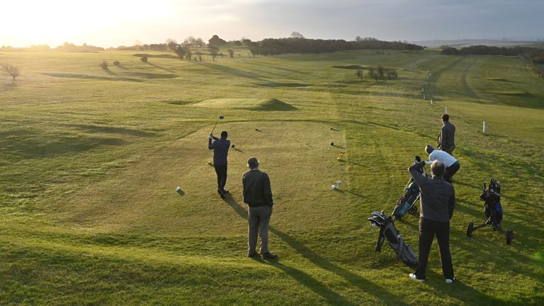 Golfers In England Return