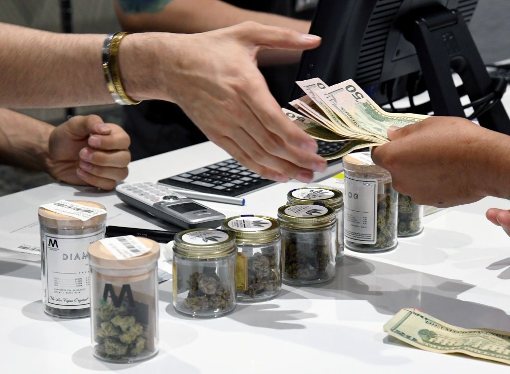 A legal recreational marijuana purchase in Nevada