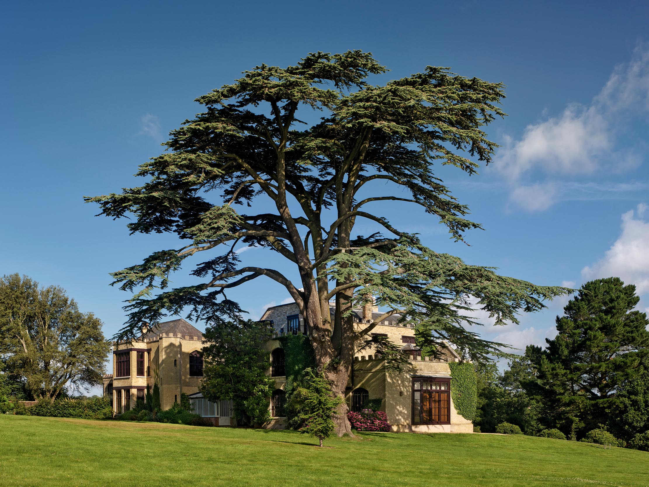 Fig 6: The house from the southeast. The 1960s hotel dining room extended deep into the garden.