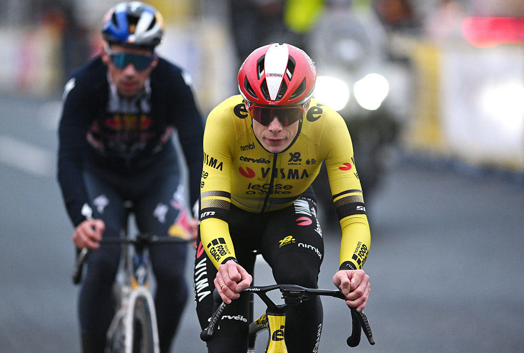 SAITAMA, JAPAN - NOVEMBER 09: Jonas Vingegaard Hansen of Denmark and Team Visma | Lease a Bike competes during the 11th Tour de France Saitama Criterium 2025 - Criterium Race a 59.5km one day race from Saitama to Saitama on November 09, 2025 in Saitama, Japan. (Photo by Szymon Gruchalski/Getty Images)
