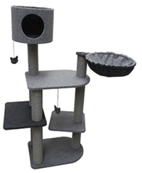 Rosewood Charcoal Felt Triple Cat Tower RRP: £110.00 | Now: £99.00 | Save: £11.00 (10%) when you use the code BLACKFRIDAY10* at the checkout