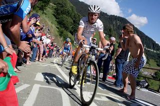 Best young rider Tony Martin (Columbia-HTC) would surrender the white jersey to Andy Schleck.