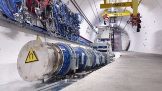 The FASER experiment, set in a trench in a side tunnel at the LHC, is designed to detect light and weakly interacting particles.