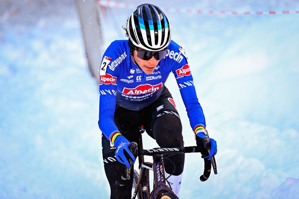 Dutch Ceylin Del Carmen Alvarado pictured in action during the womens elite race of the Cyclocross World Cup race in Val di Sole Italy Saturday 17 December 2022 stage ten out of 14 in the World Cup of the 20212022 seasonBELGA PHOTO JASPER JACOBS Photo by JASPER JACOBS BELGA MAG Belga via AFP Photo by JASPER JACOBSBELGA MAGAFP via Getty Images