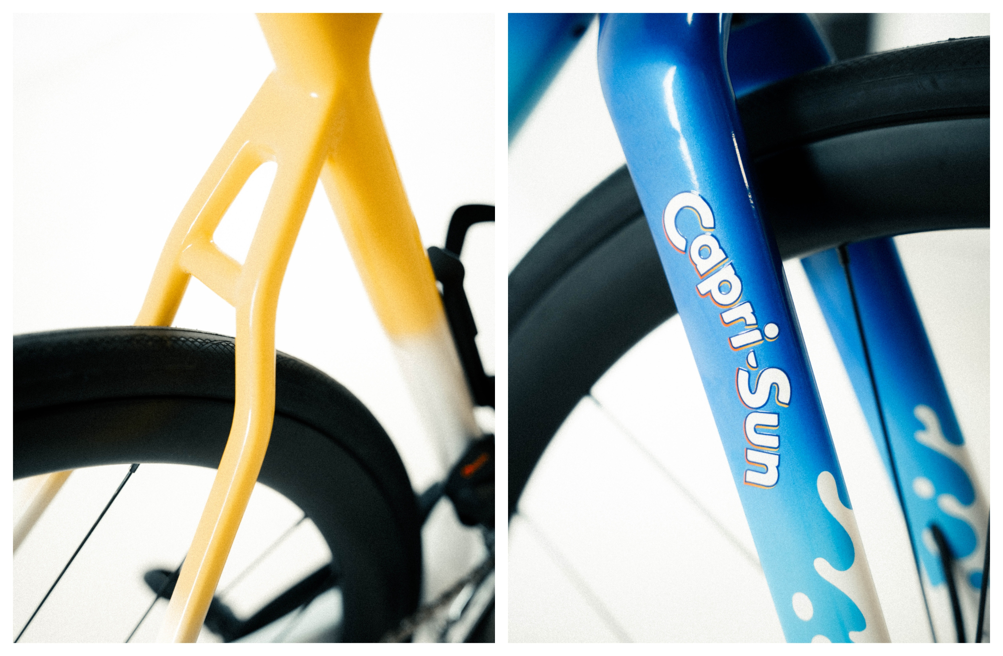 Details of the Capri-Sun x Eddy Merckx Pévèle C road bike