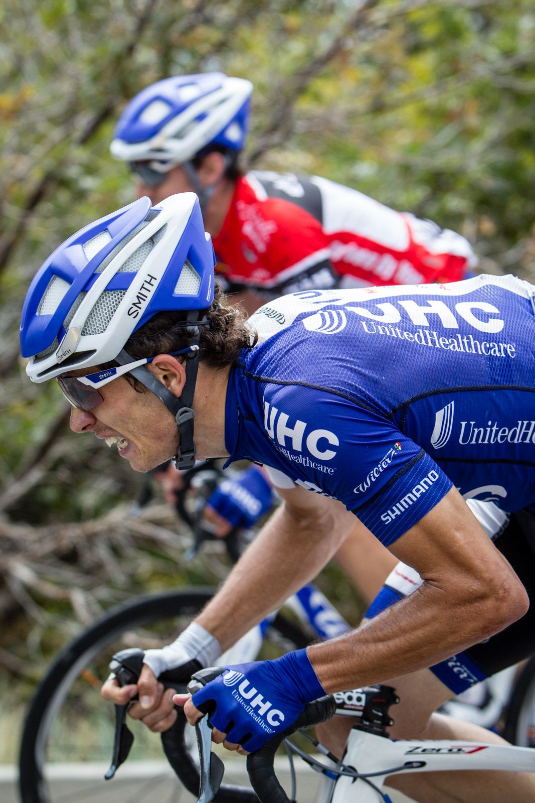 Daniel Jaramillo (UnitedHealthcare) fighting to take the climbers jersey.