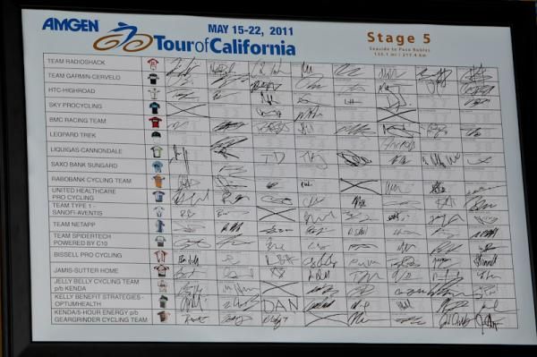 The stage 5 sign-on sheet