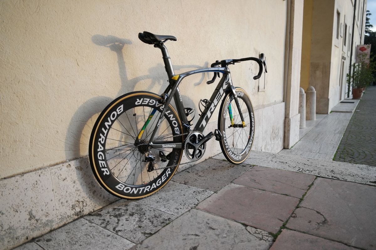 The Trek Madone of Fabian Cancellara's final Milan-San Remo
