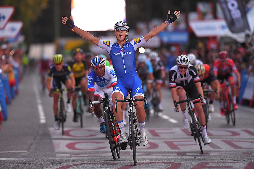 Matteo Trentin wins the final stage of the 2017 Vuelta a Espana