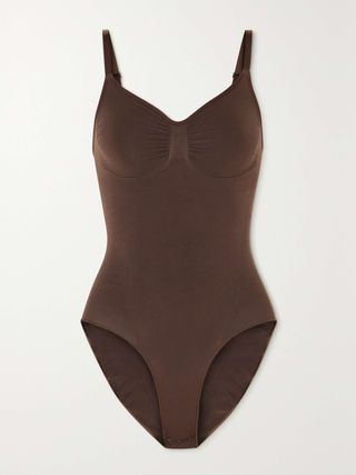 Seamless Sculpt Brief Bodysuit - Cocoa