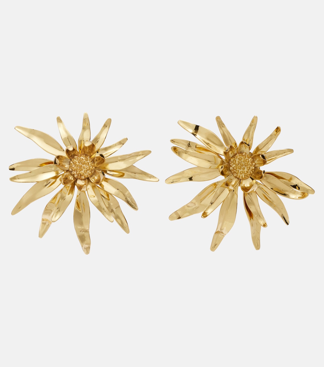 Team Spirit Cascade Petal Earrings in Gold - Alemais