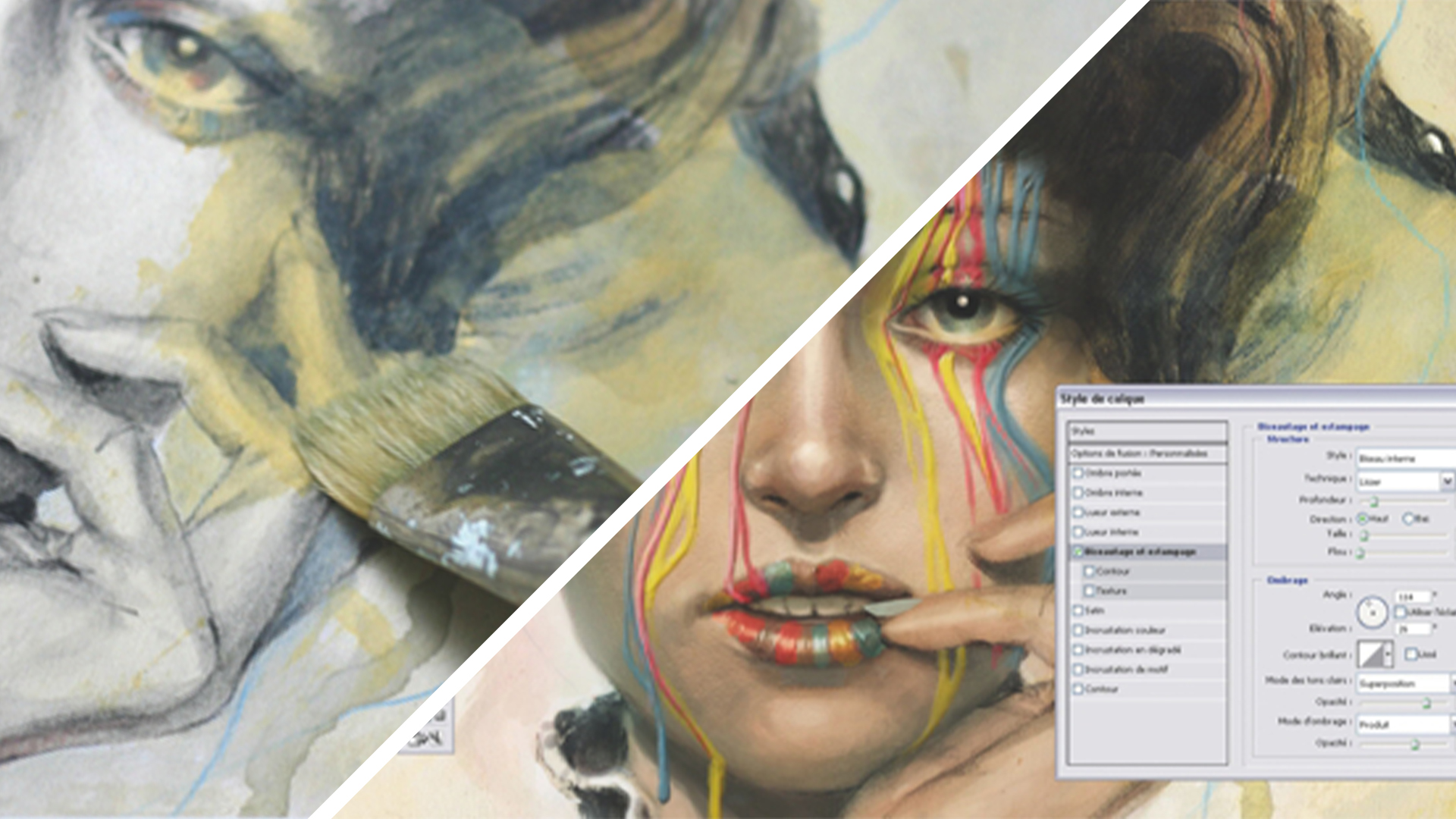 Trad and digital painting