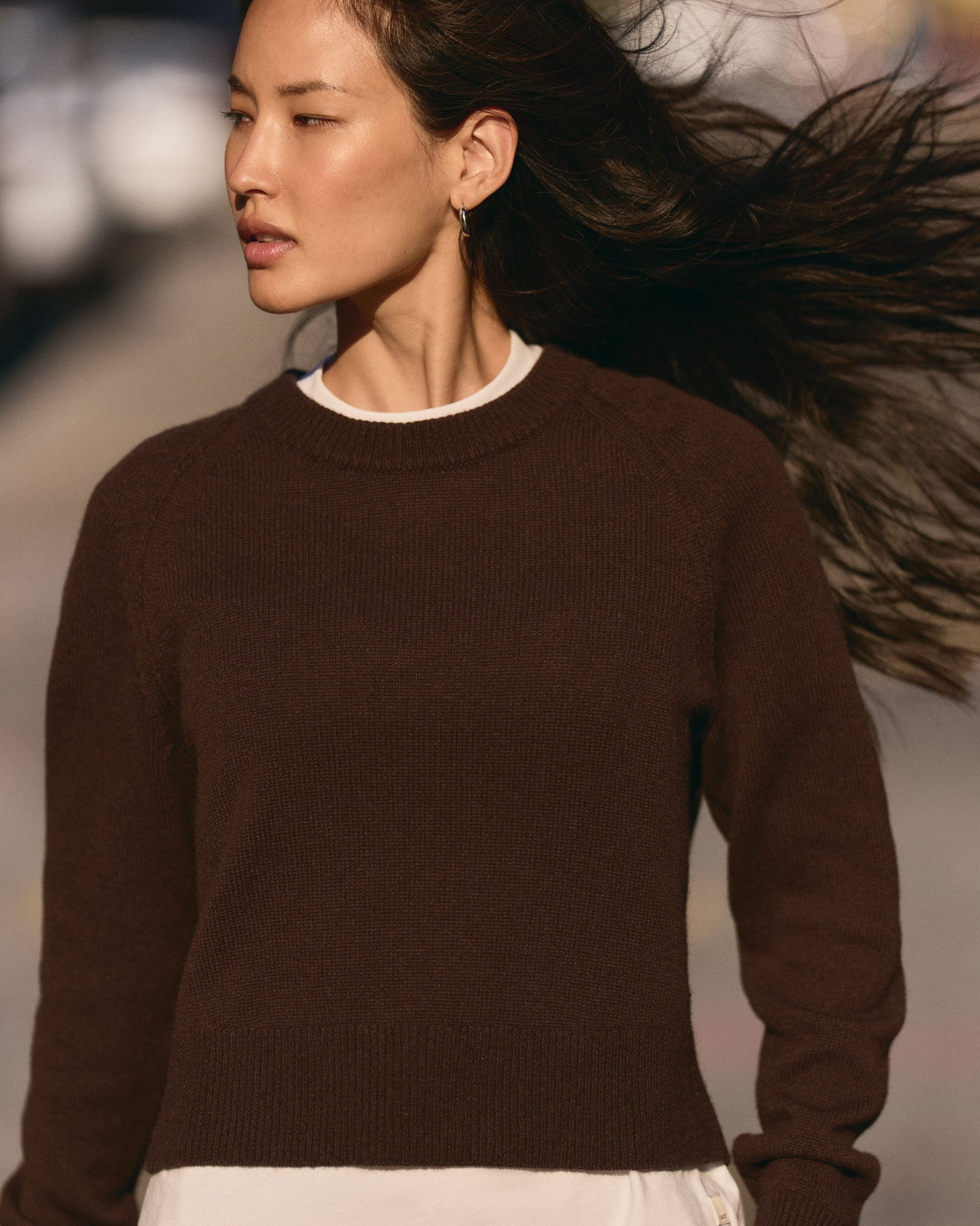 &Eacute;milie Cashmere Crew - Java - Xxs