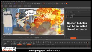 Screenshot for a tutorial on how to create motion comics in Cartoon Animator