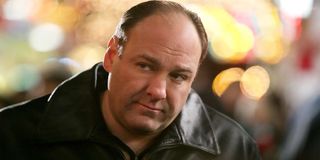 The Sopranos Tony Soprano looking rather glum in his leather jacket