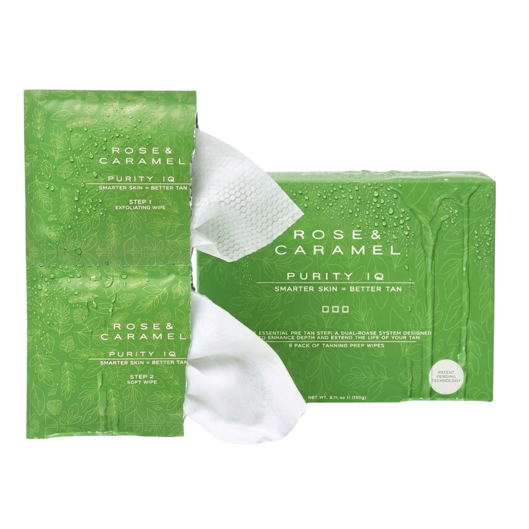 Rose &amp;amp; Caramel Purity IQ Self Tan Prep Wipes