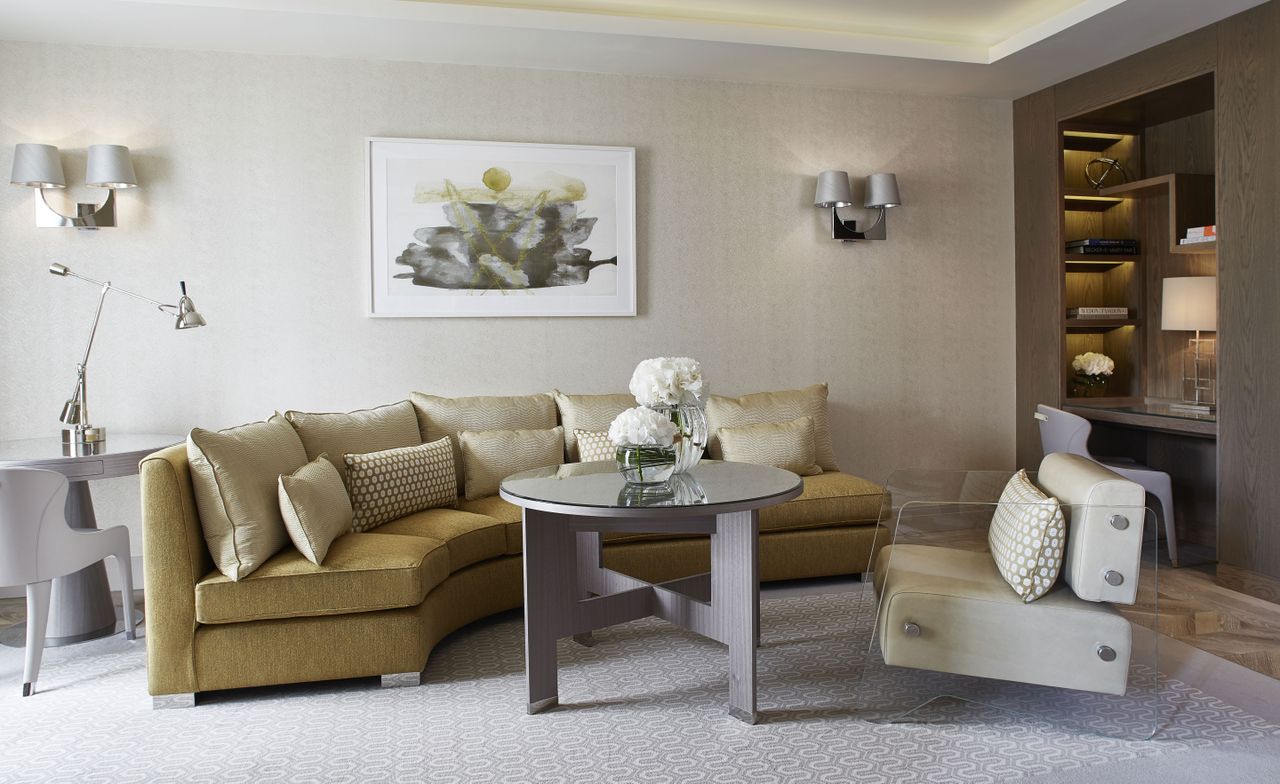 The Berkeley guest room lounge interior