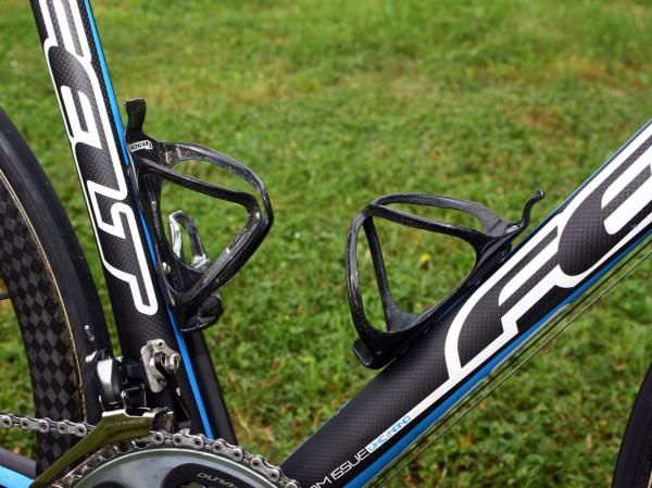 Hollow-core Arundel Mandible bottle cages are lightweight yet hold bottles securely.