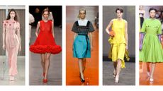 Five models show off the spring/summer fashion colour trends for 2026