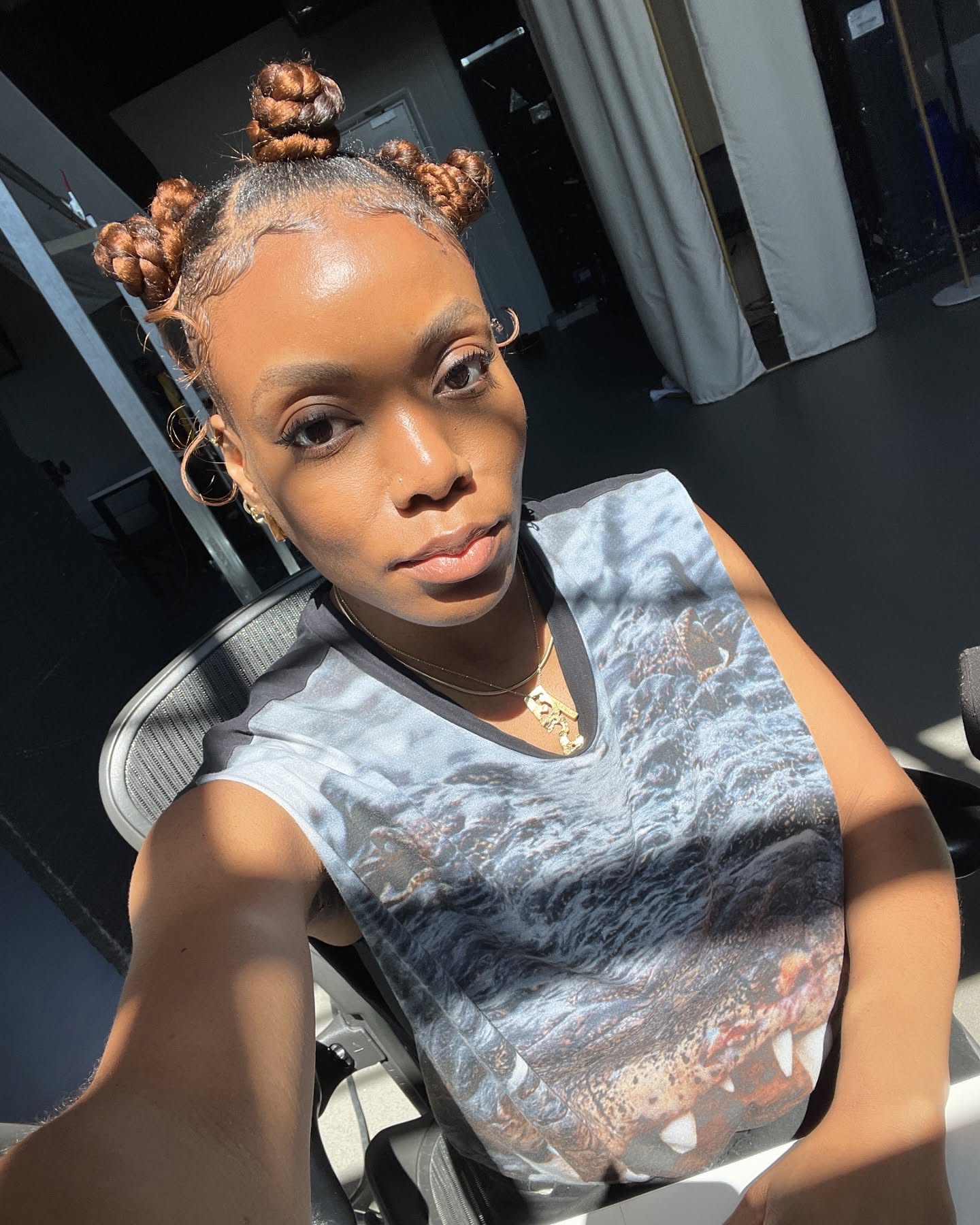 Oluwaseun with bantu knots