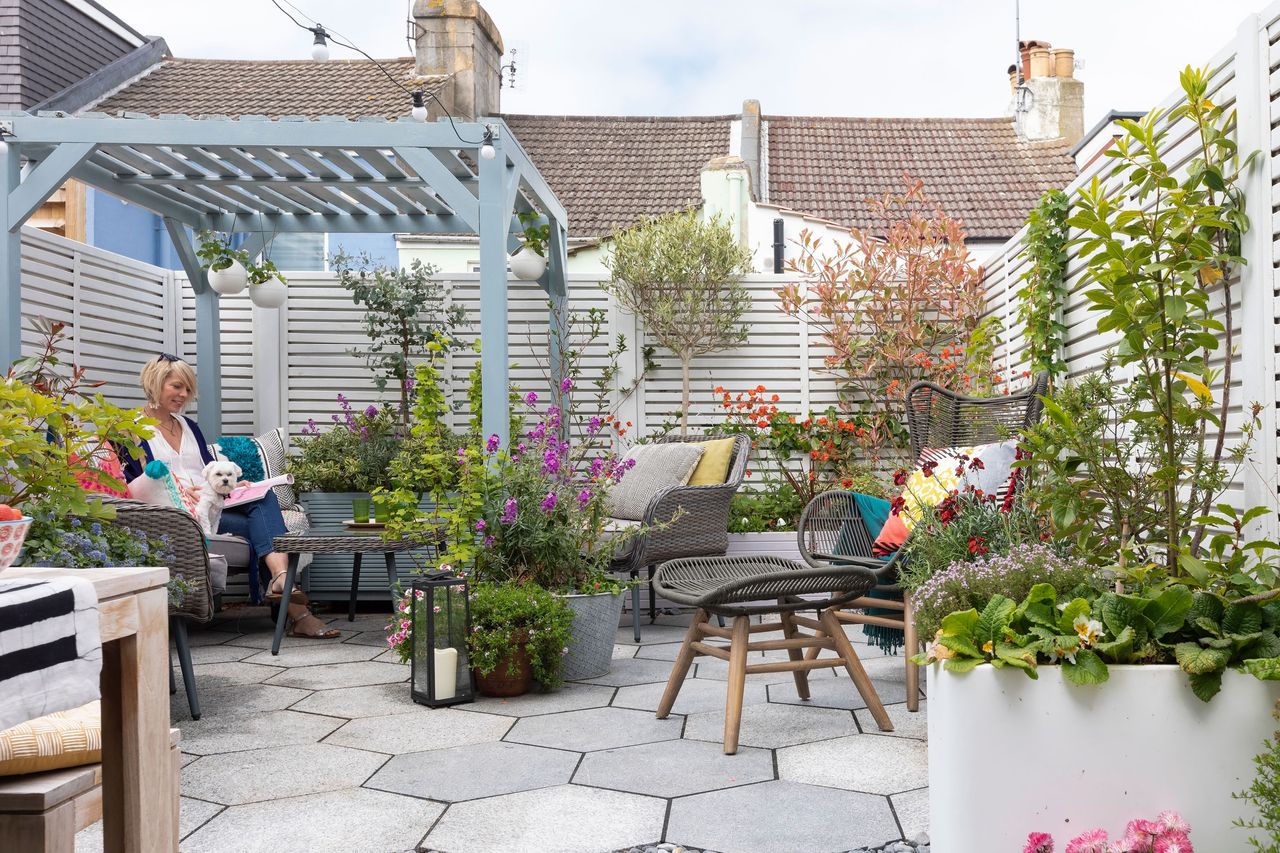 Maxine Brady transformed her small garden into a Moroccan-inspired haven