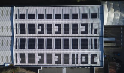 Madison's new solar panels at its Milton Keynes warehouses
